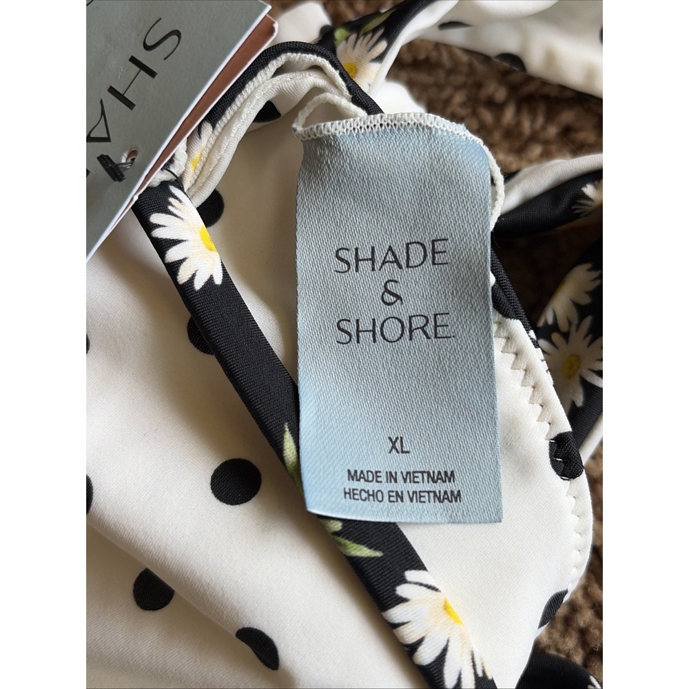 Shade & Shore Black Daisy Halter Bikini Top - Picture 8 of 9
